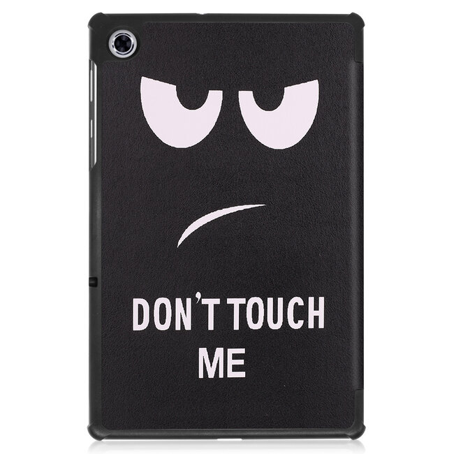Case2go - Hoes voor de Lenovo Tab M10 Plus - Tri-Fold Book Case (TB-X606) - Don't Touch Me