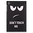 Case2go - Hoes voor de Lenovo Tab M10 Plus - Tri-Fold Book Case (TB-X606) - Don't Touch Me