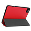 Case2go - Hoes voor de Apple iPad Pro 11 inch (2020) - Tri-Fold Book Case - met Apple Pencil Houder - Rood