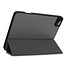 Case2go - Hoes voor de Apple iPad Pro 11 inch (2020) - Tri-Fold Book Case - met Apple Pencil Houder - Grijs