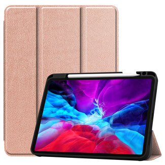 Case2go iPad Hoes voor Apple iPad Pro 2020 Hoes Cover - 11 inch - Tri-Fold Book Case - Apple Pencil Houder - RosÃ© Goud