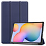 Case2go Samsung Galaxy Tab S6 Lite hoes  - Tri-Fold Book Case - Donker Blauw
