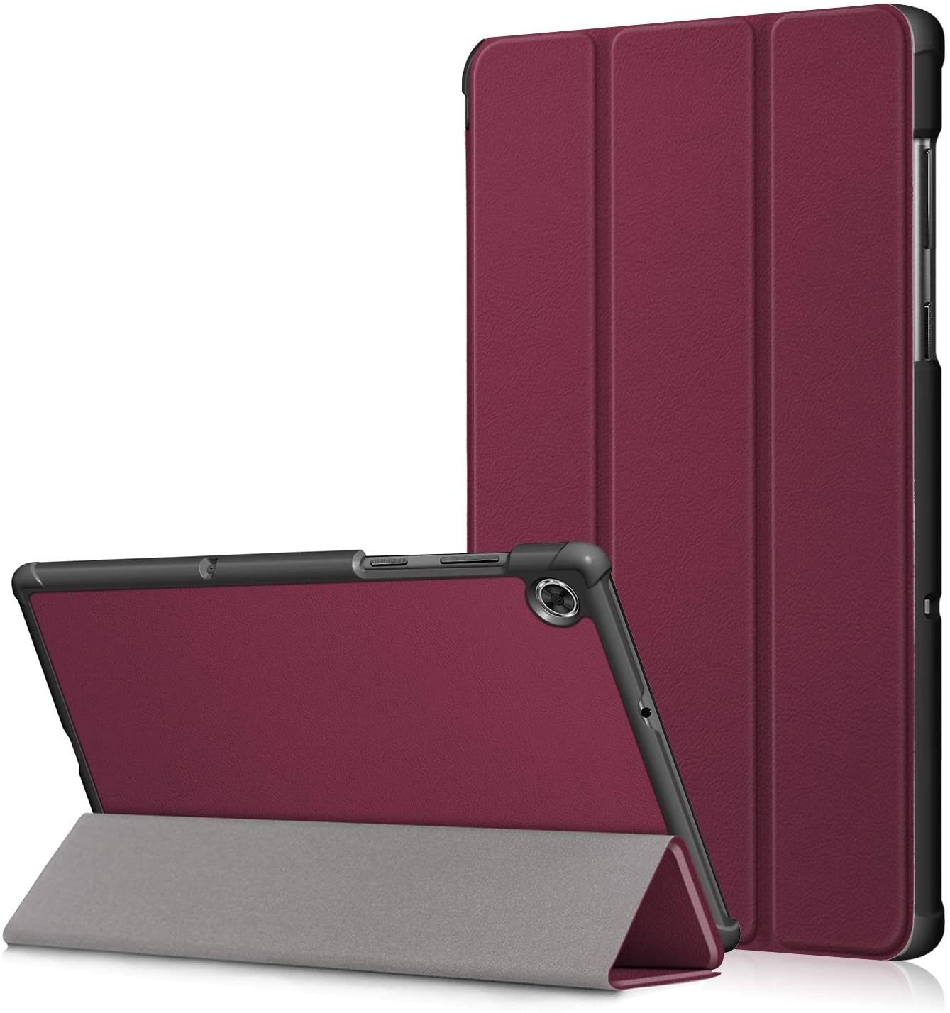 vertegenwoordiger Spin Polair Lenovo Tab M10 Plus hoes - Tri-Fold Book Case (TB-X606) - Donker Rood |  Case2go.nl