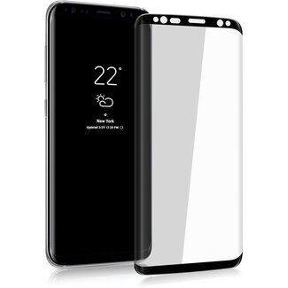 Case2go Samsung Galaxy S9 Plus - Full Cover Screenprotector Folie - Zwart