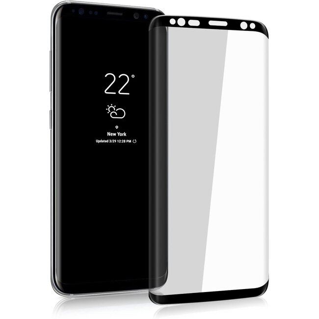 Samsung Galaxy S9 Plus - Full Cover Screenprotector Folie - Zwart