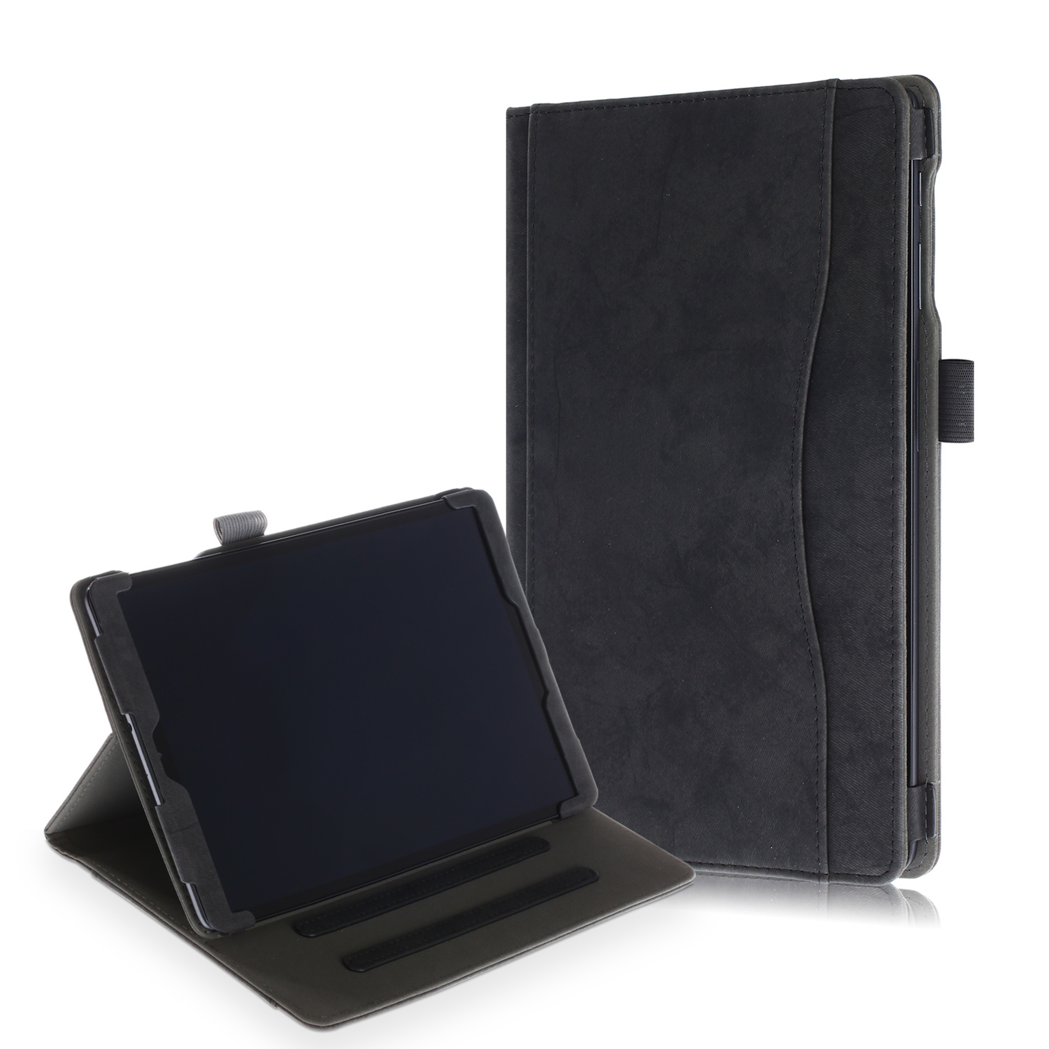 Samsung Galaxy Tab A 10.1 (2019) hoes - Wallet Book Case - Zwart afbeelding