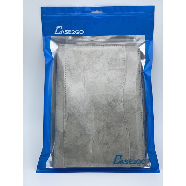 Case2go - Hoes voor Samsung Galaxy Tab A 10.1 (2019) - Wallet Book Case - Grijs