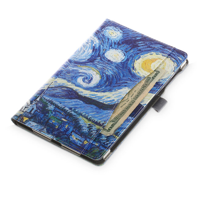 Case2go - Hoes voor Samsung Galaxy Tab A 10.1 (2019) - Wallet Book Case - Sterrenhemel