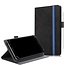 Case2go Universele 7/8 inch tablet hoes - Wallet Book Case - Zwart