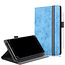 Case2go Universele 7/8 inch tablet hoes - Wallet Book Case - Licht Blauw