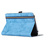 Case2go - Universele 7/8 inch tablet - Wallet Book Case - Licht Blauw