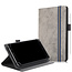 Case2go - Universele 7/8 inch tablet - Wallet Book Case - Grijs