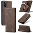 CaseMe - Samsung Galaxy S20 hoesje - Wallet Book Case - Magneetsluiting - Donker Bruin