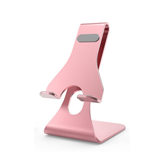 Universele Telefoonhouder - Ergonomisch design - Smartphone standaard voor Bureau of Tafel - Rosé-Goud