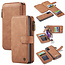 CaseMe - Samsung Galaxy S20 hoesje - Wallet Book Case met Ritssluiting - Bruin