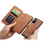 CaseMe - Samsung Galaxy S20 hoesje - Wallet Book Case met Ritssluiting - Bruin