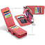 CaseMe - Samsung Galaxy S20 hoesje - Wallet Book Case met Ritssluiting - Rood