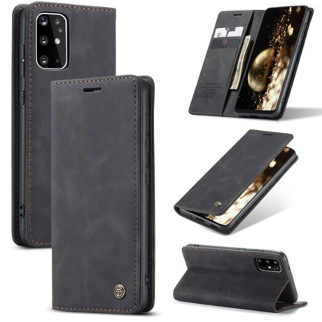 CaseMe - Samsung Galaxy S20 Plus hoesje - Wallet Book Case - Magneetsluiting - Zwart
