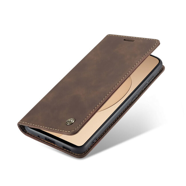 CaseMe - Samsung Galaxy S20 Plus hoesje - Wallet Book Case - Magneetsluiting - Donker Bruin