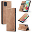 CaseMe - Samsung Galaxy A71 hoesje - Wallet Book Case - Magneetsluiting - Licht Bruin