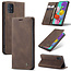 CaseMe - Samsung Galaxy A51 hoesje - Wallet Book Case - Magneetsluiting - Donker Bruin