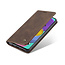 CaseMe - Samsung Galaxy A51 hoesje - Wallet Book Case - Magneetsluiting - Donker Bruin