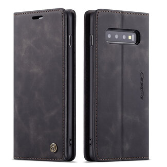 CaseMe CaseMe - Samsung Galaxy S10 hoesje - Wallet Book Case - Magneetsluiting - Zwart