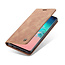 CaseMe - Samsung Galaxy S10 hoesje - Wallet Book Case - Magneetsluiting - Licht Bruin