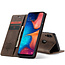 CaseMe - Samsung Galaxy A30 hoesje - Wallet Book Case - Magneetsluiting - Donker Bruin