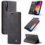 CaseMe - Samsung Galaxy A50 hoesje - Wallet Book Case - Magneetsluiting - Zwart