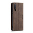 CaseMe - Samsung Galaxy A50 hoesje - Wallet Book Case - Magneetsluiting - Donker Bruin