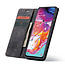 CaseMe - Samsung Galaxy A70 hoesje - Wallet Book Case - Magneetsluiting - Zwart