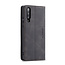 CaseMe - Samsung Galaxy A70 hoesje - Wallet Book Case - Magneetsluiting - Zwart