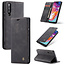 CaseMe - Samsung Galaxy A70 hoesje - Wallet Book Case - Magneetsluiting - Zwart