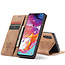 CaseMe - Samsung Galaxy A70 hoesje - Wallet Book Case - Magneetsluiting - Licht Bruin