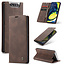 CaseMe - Samsung Galaxy A80 hoesje - Wallet Book Case - Magneetsluiting - Donker Bruin