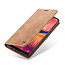 CaseMe - Samsung Galaxy A20e hoesje - Wallet Book Case - Magneetsluiting - Licht Bruin