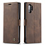 CaseMe CaseMe - Samsung Galaxy Note 10 Plus hoesje - Wallet Book Case - Magneetsluiting - Donker Bruin