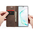 CaseMe - Samsung Galaxy Note 10 Plus hoesje - Wallet Book Case - Magneetsluiting - Donker Bruin