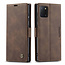 CaseMe CaseMe - Samsung Galaxy Note 10 Lite hoesje - Wallet Book Case - Magneetsluiting - Donker Bruin