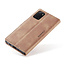 CaseMe - Samsung Galaxy Note 10 Lite hoesje - Wallet Book Case - Magneetsluiting - Licht Bruin