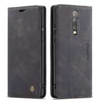 CaseMe - Xiaomi Mi 9T hoesje - Wallet Book Case - Magneetsluiting - Zwart
