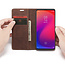 CaseMe - Xiaomi Mi 9T hoesje - Wallet Book Case - Magneetsluiting - Donker Bruin