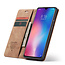 CaseMe - Xiaomi Mi 9 hoesje - Wallet Book Case - Magneetsluiting - Licht bruin