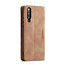CaseMe - Xiaomi Mi 9 hoesje - Wallet Book Case - Magneetsluiting - Licht bruin