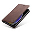 CaseMe - iPhone X/XS hoesje - Wallet Book Case - Magneetsluiting - Donker Bruin