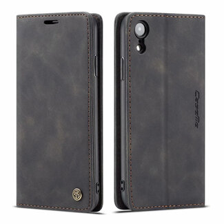 CaseMe CaseMe - iPhone XR hoesje - Wallet Book Case - Magneetsluiting - Zwart