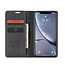 CaseMe - iPhone XR hoesje - Wallet Book Case - Magneetsluiting - Zwart