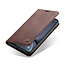 CaseMe - iPhone XR hoesje - Wallet Book Case - Magneetsluiting - Donker Bruin