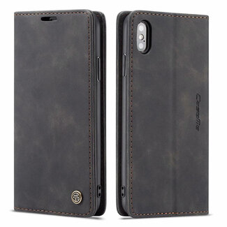 CaseMe CaseMe - iPhone Xs Max hoesje - Wallet Book Case - Magneetsluiting - Zwart